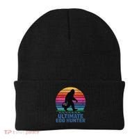 Ultimate Egg Hunter  Retro Bigfoot Easter Beanie thumb 0