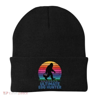 Ultimate Egg Hunter Retro Bigfoot Easter Beanie