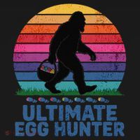 Ultimate Egg Hunter  Retro Bigfoot Easter Women's Perfect Tri Tunic Long Sleeve Shirt thumb 2
