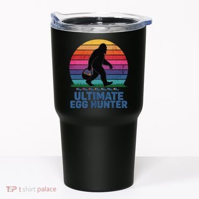 Ultimate Egg Hunter  Retro Bigfoot Easter Tumbler