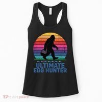 Ultimate Egg Hunter  Retro Bigfoot Easter Women's Tank Top thumb 0
