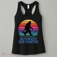 Ultimate Egg Hunter  Retro Bigfoot Easter Women's Tank Top thumb 3