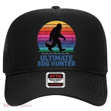 Ultimate Egg Hunter  Retro Bigfoot Easter Hat