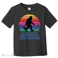 Ultimate Egg Hunter  Retro Bigfoot Easter Toddler T-Shirt thumb 0