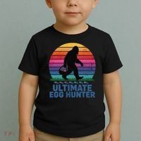 Ultimate Egg Hunter  Retro Bigfoot Easter Toddler T-Shirt thumb 2