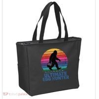Ultimate Egg Hunter  Retro Bigfoot Easter Tote Bag thumb 2