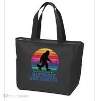 Ultimate Egg Hunter  Retro Bigfoot Easter Tote Bag thumb 3