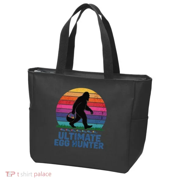 Ultimate Egg Hunter  Retro Bigfoot Easter Tote Bag