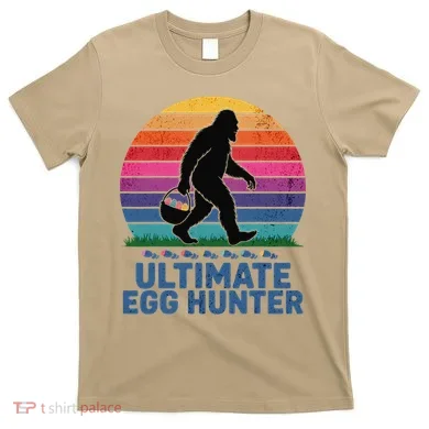 Ultimate Egg Hunter  Retro Bigfoot Easter T-Shirt