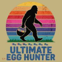 Ultimate Egg Hunter  Retro Bigfoot Easter Button thumb 1