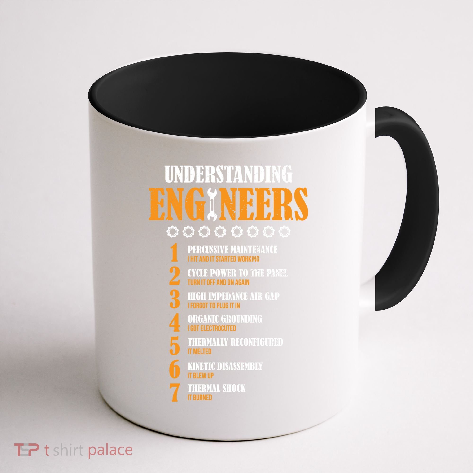 Understanding Engineers Lists Distressed Funny Engineer Gift Coffee Mug