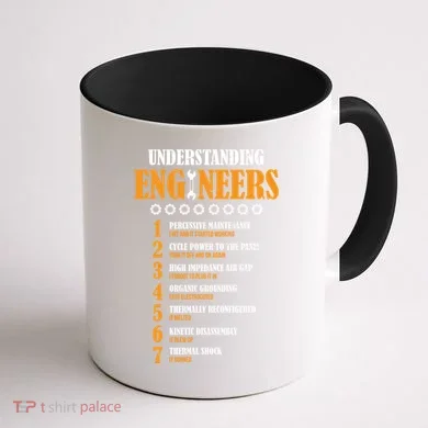 Understanding Engineers Lists Distressed Funny Engineer Gift Coffee Mug back