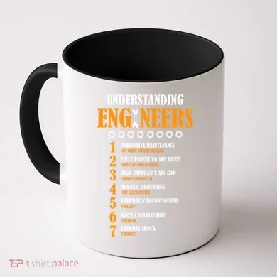 Understanding Engineers Lists Distressed Funny Engineer Gift Coffee Mug