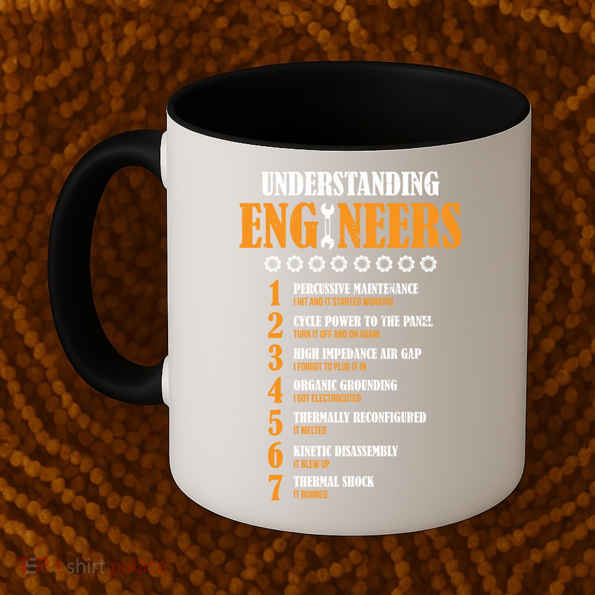 Understanding Engineers Lists Distressed Funny Engineer Gift Coffee Mug