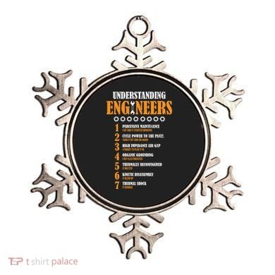 Understanding Engineers Lists Distressed Funny Engineer Gift Ornament