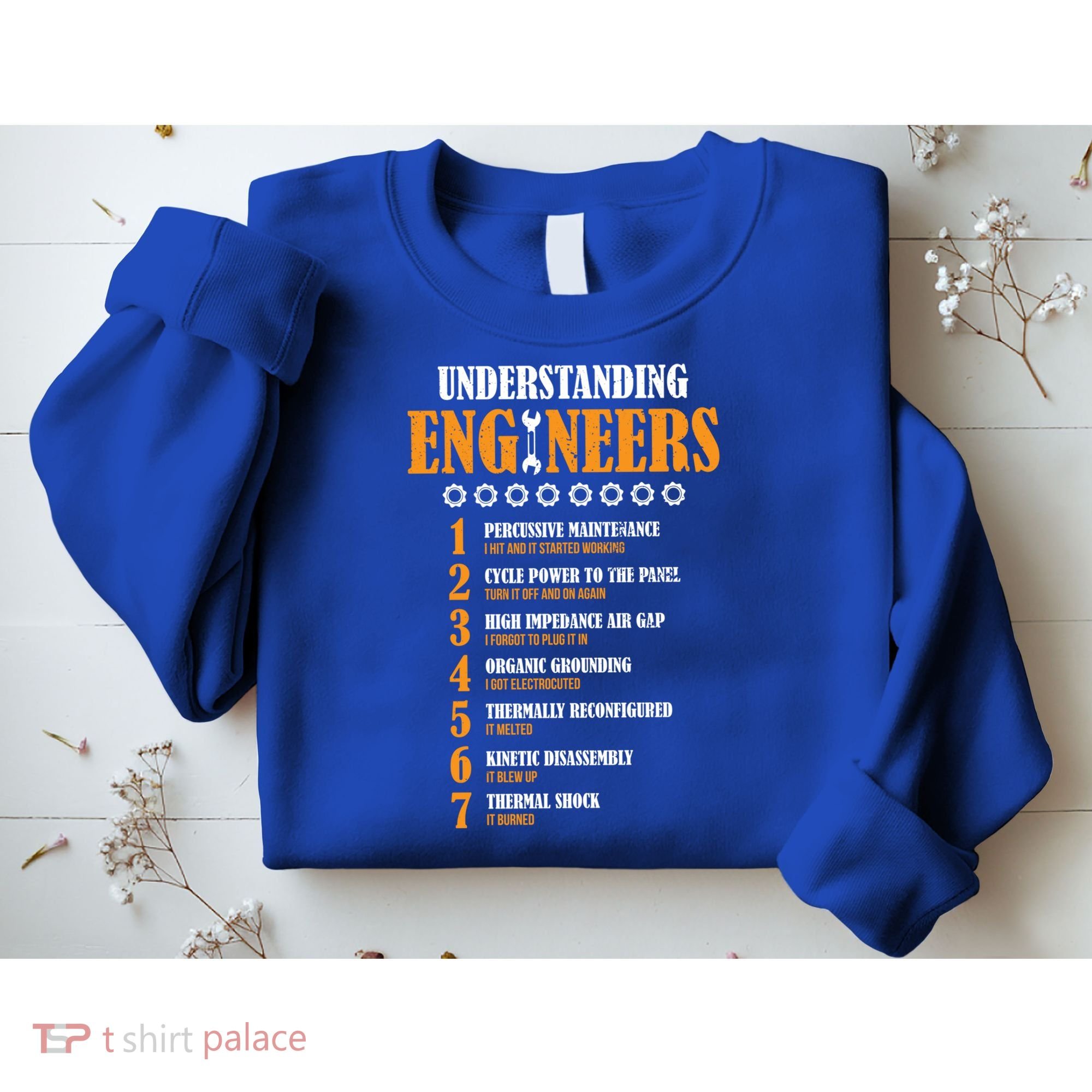 Understanding Engineers Lists Distressed Funny Engineer Gift Sweatshirt