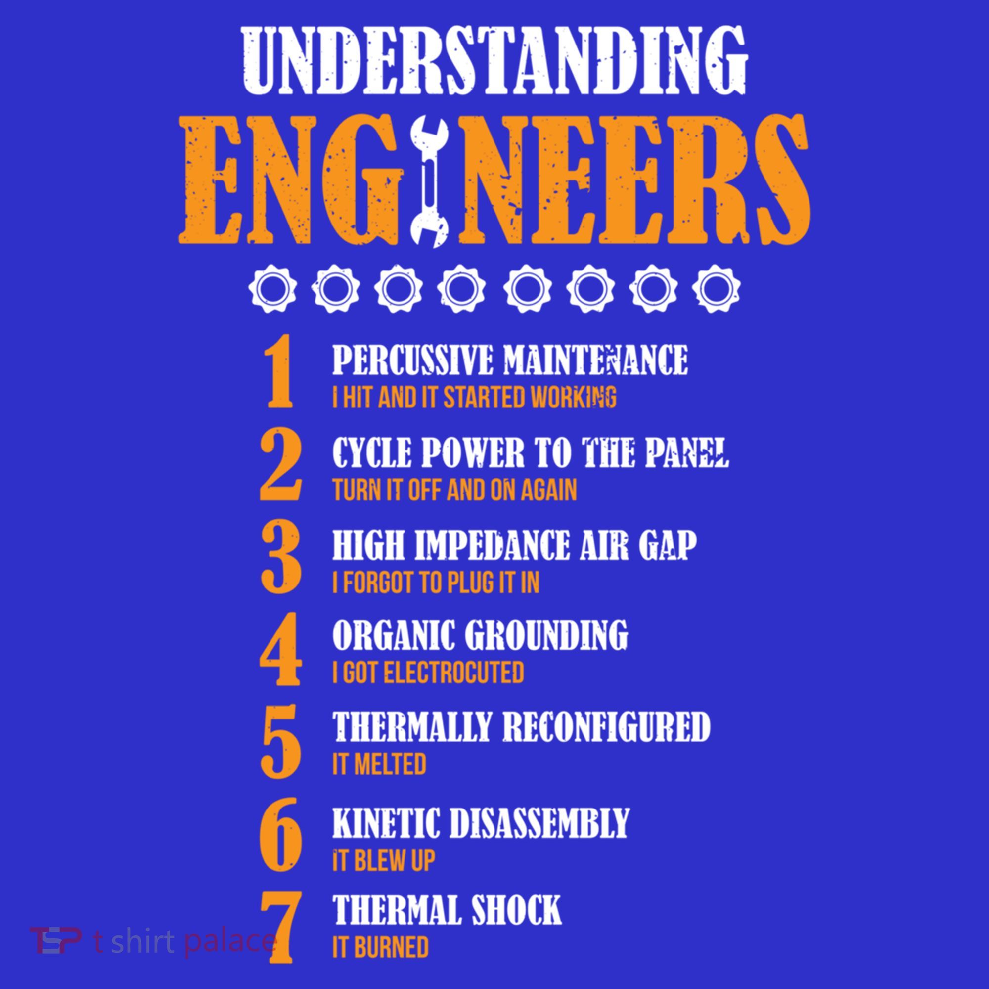 Understanding Engineers Lists Distressed Funny Engineer Gift Button