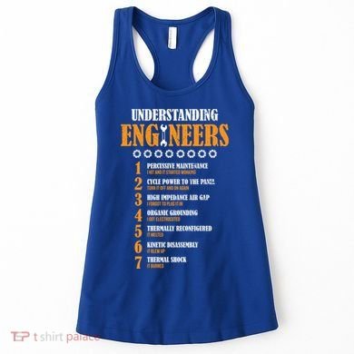 Understanding Engineers Lists Distressed Funny Engineer Gift Women's Tank Top