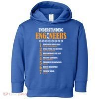 Understanding Engineers Lists Distressed Funny Engineer Gift Toddler Hoodie thumb 0