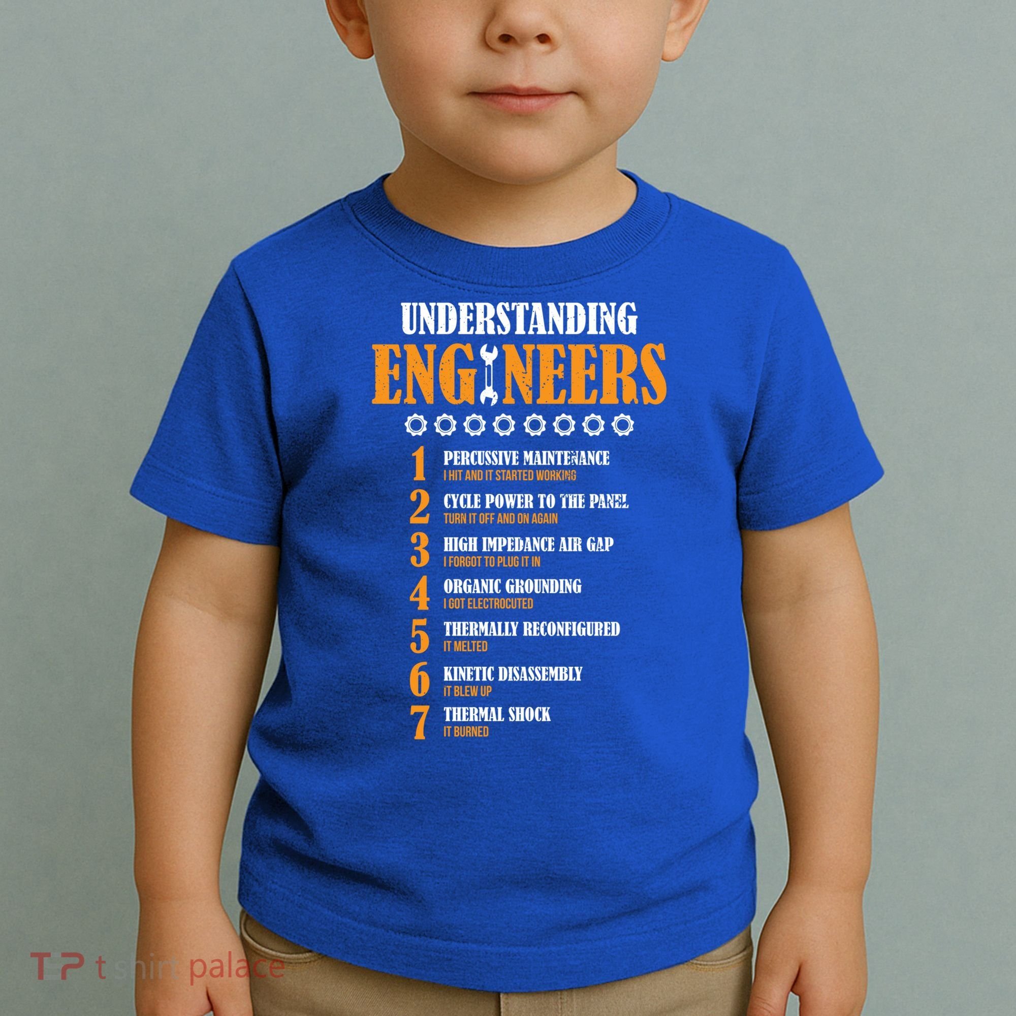 Understanding Engineers Lists Distressed Funny Engineer Gift Toddler T-Shirt
