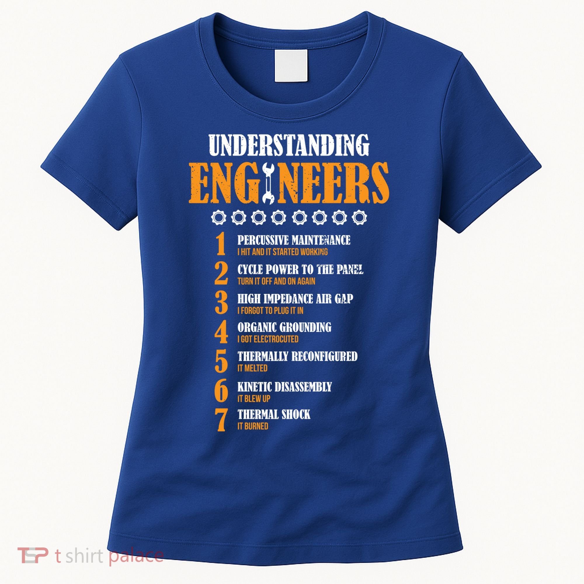 Understanding Engineers Lists Distressed Funny Engineer Gift Women's T-Shirt