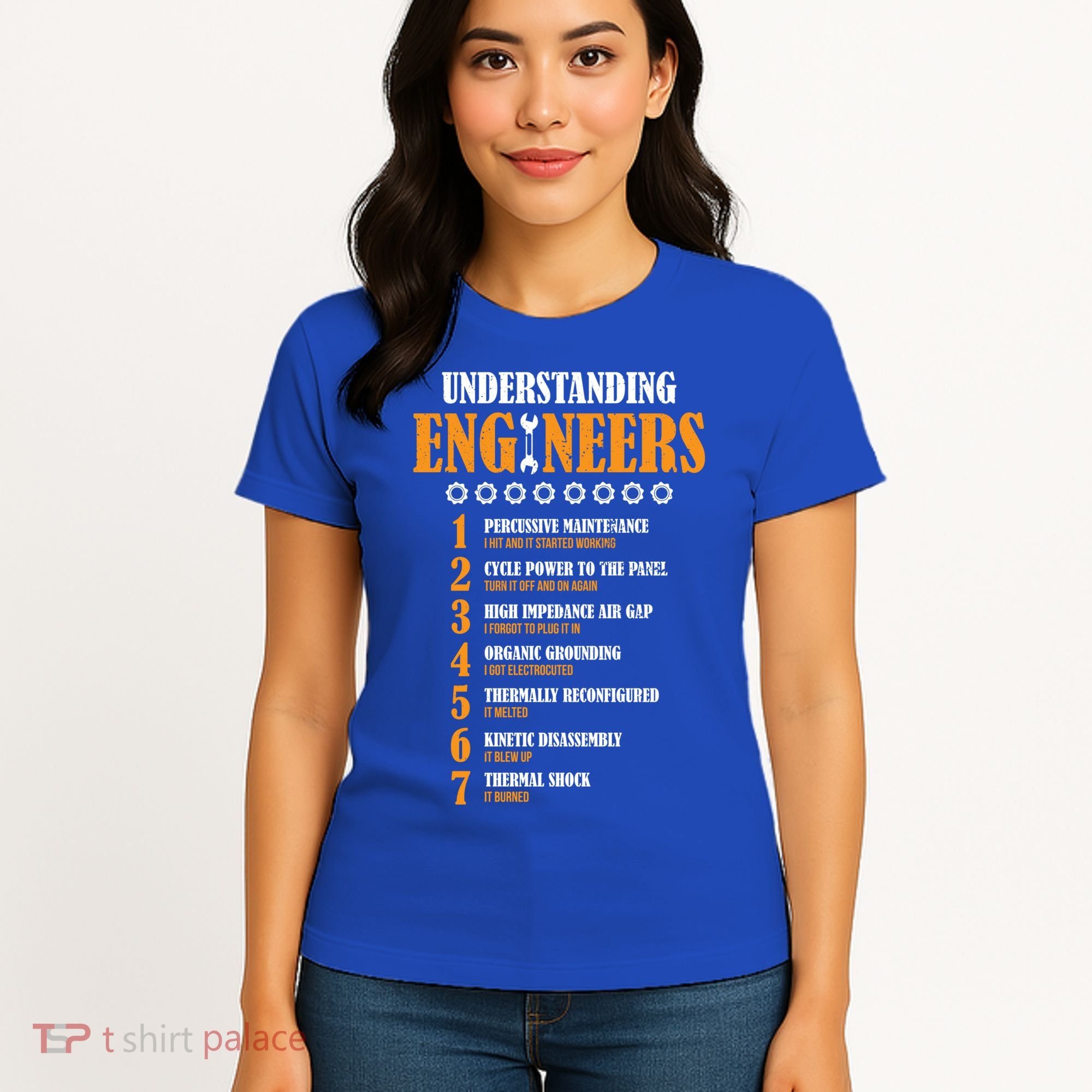 Understanding Engineers Lists Distressed Funny Engineer Gift Women's T-Shirt