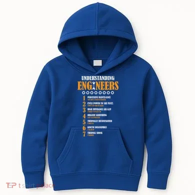 Understanding Engineers Lists Distressed Funny Engineer Gift Kids Hoodie