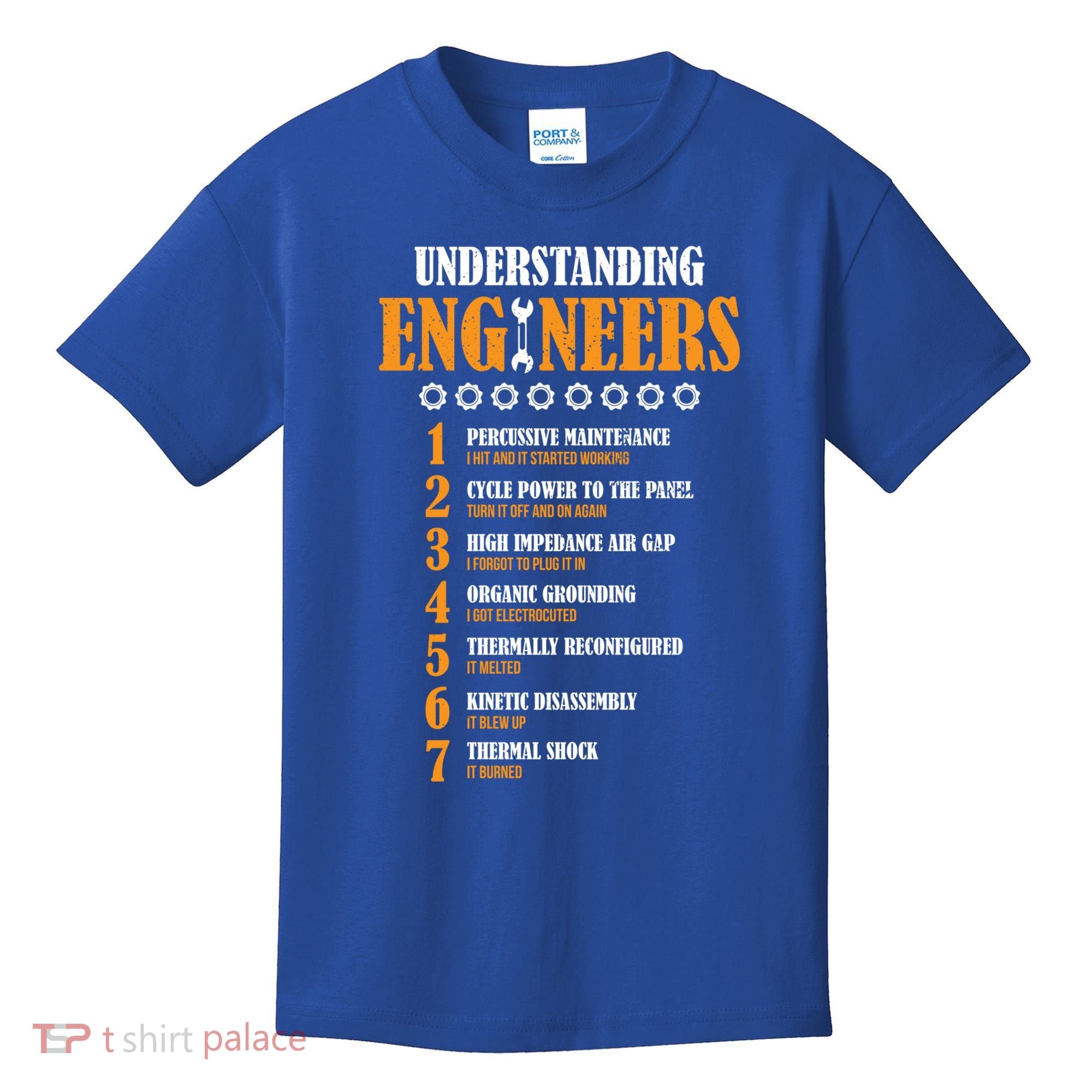 Understanding Engineers Lists Distressed Funny Engineer Gift Kids T-Shirt