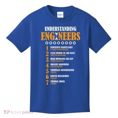 Understanding Engineers Lists Distressed Funny Engineer Gift Kids T-Shirt