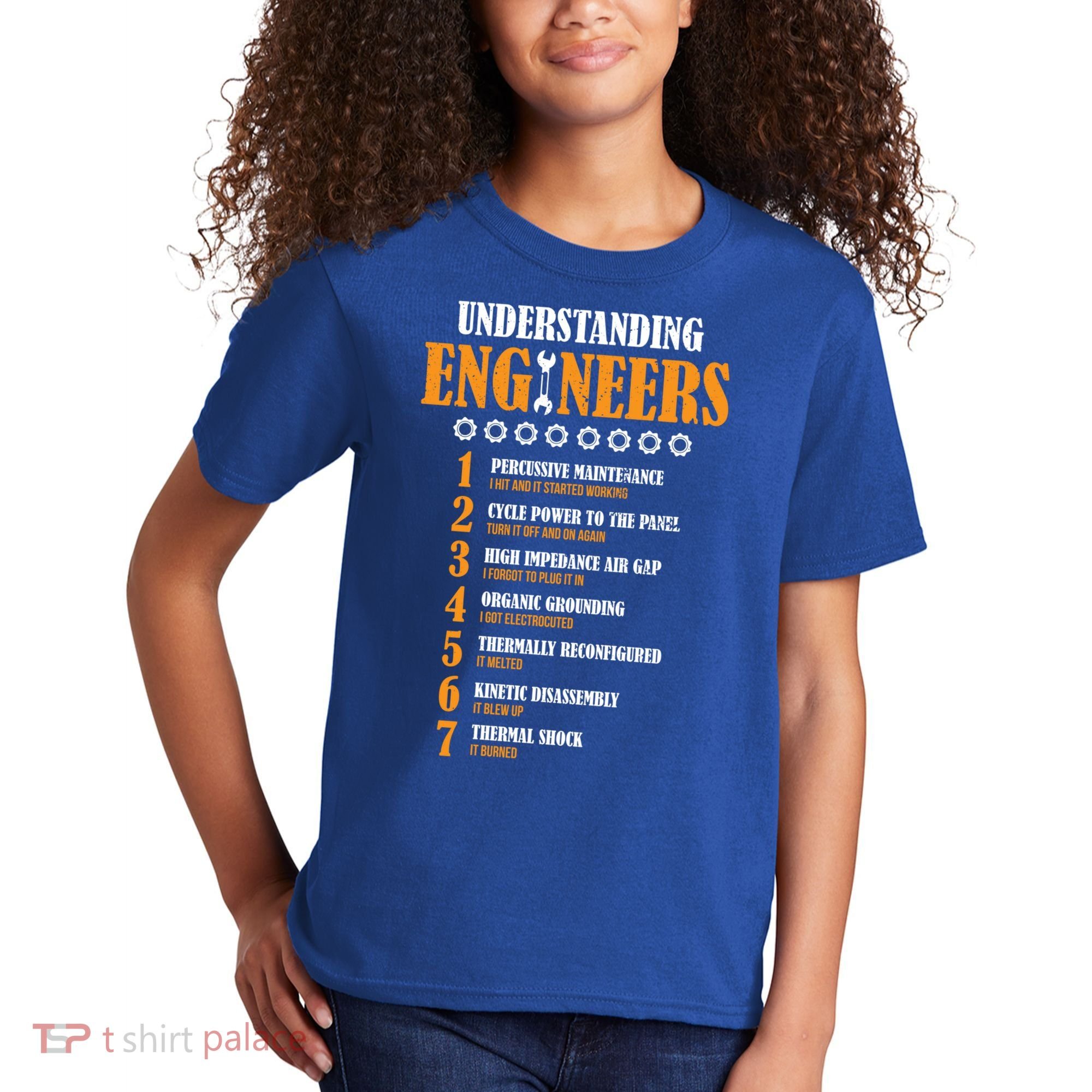 Understanding Engineers Lists Distressed Funny Engineer Gift Kids T-Shirt