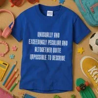 Unusually Exceedingly Peculiar Altogether Quite Impossible Kids T-Shirt thumb 3