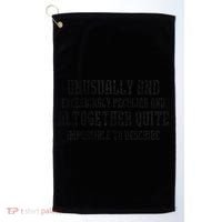 Unusually Exceedingly Peculiar Altogether Quite Impossible Golf Towel thumb 0