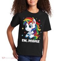 Unicorn Ew People Girls Kids Funny Rainbow Unicorns Kids T-Shirt thumb 2