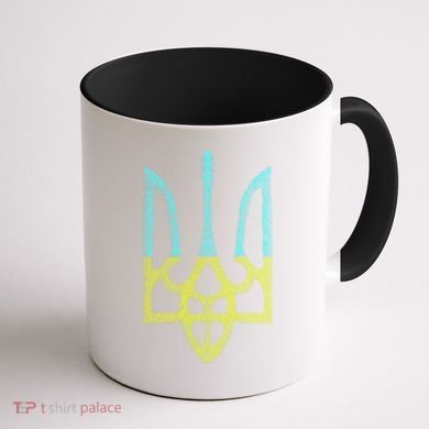 Ukraine Emblem Sketch Coffee Mug back