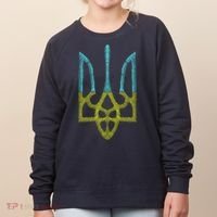 Ukraine Emblem Sketch Women's Sweatshirt thumb 0