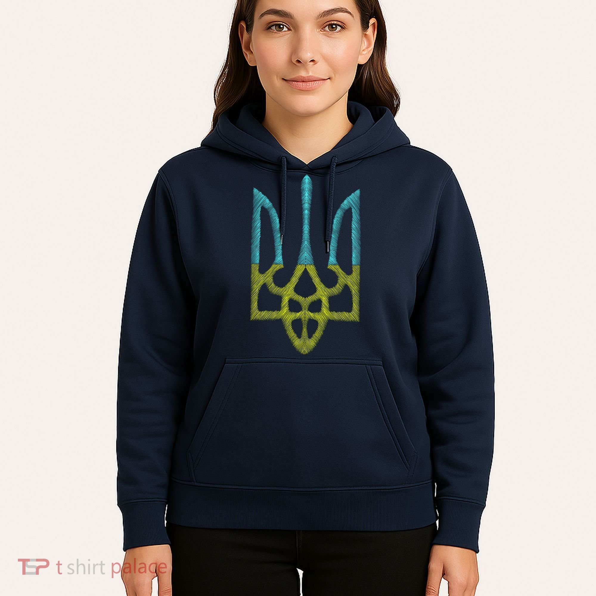 Ukraine Emblem Sketch Hoodie