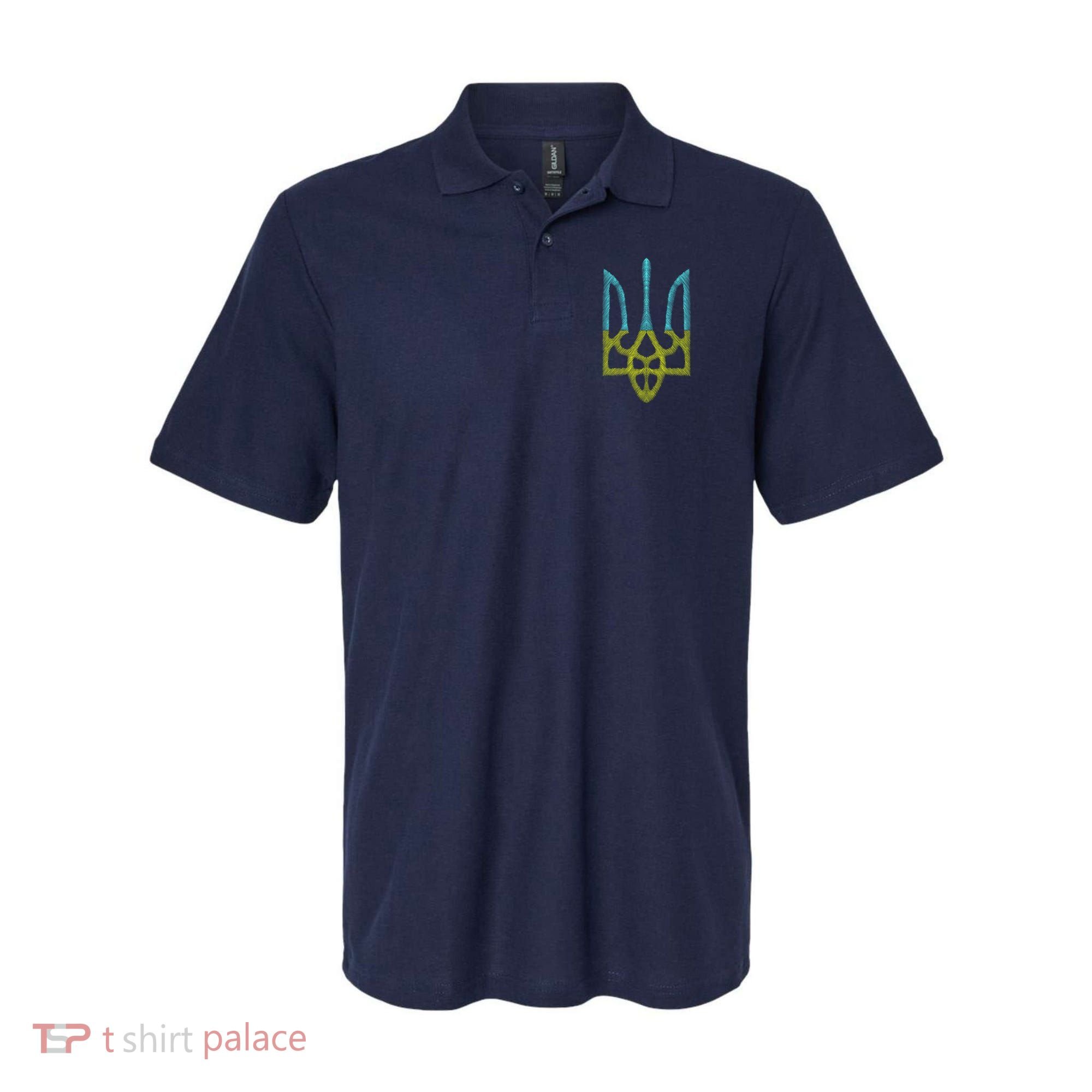 Ukraine Emblem Sketch Polo