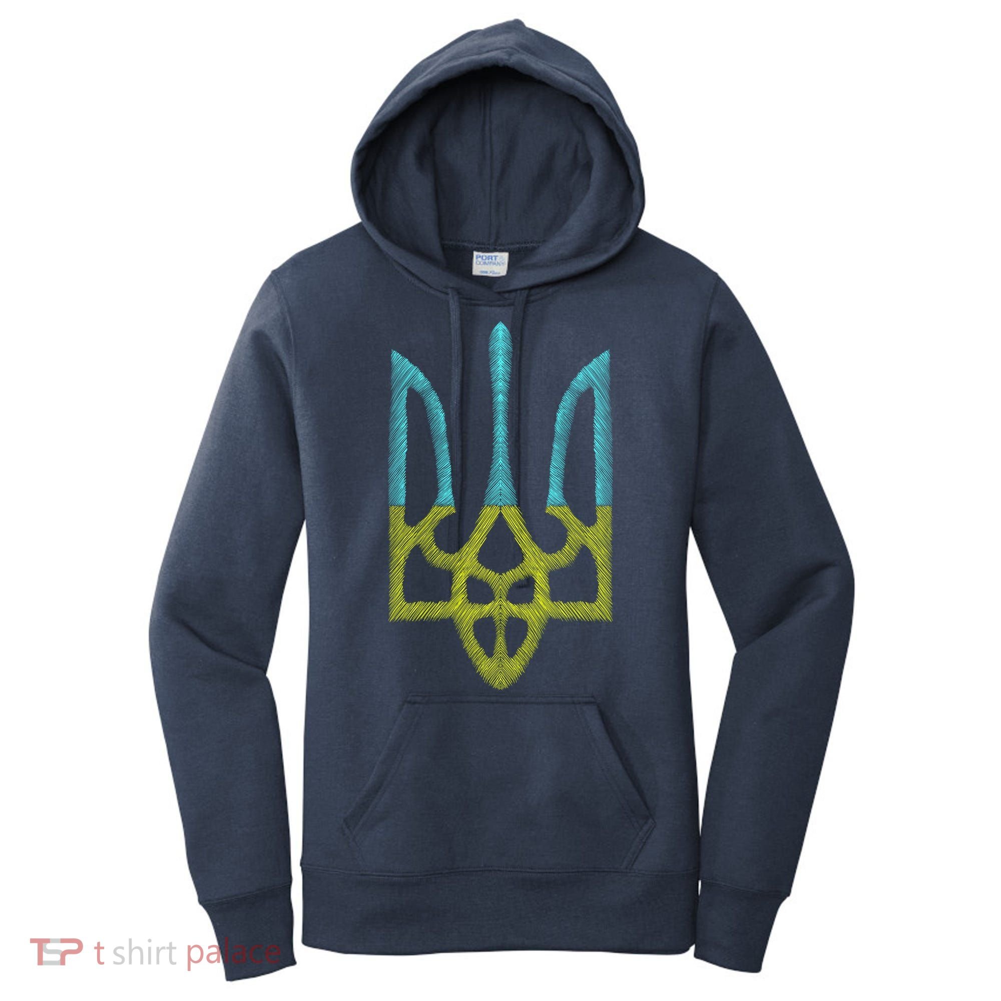 Ukraine Emblem Sketch Women's Hoodie