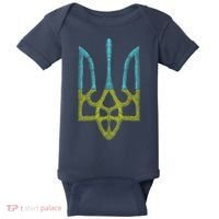 Ukraine Emblem Sketch Baby Bodysuit thumb 0