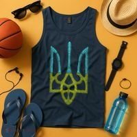 Ukraine Emblem Sketch Tank Top thumb 4