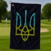 Ukraine Emblem Sketch Golf Towel thumb 1
