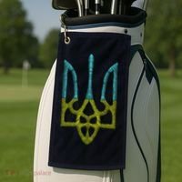 Ukraine Emblem Sketch Golf Towel thumb 2