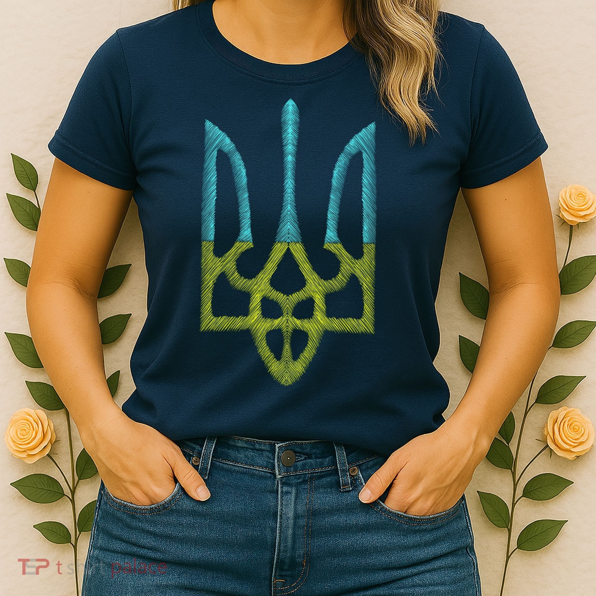 Ukraine Emblem Sketch Women's T-Shirt
