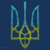 Ukraine Emblem Sketch Kids Hoodie thumb 5