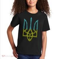Ukraine Emblem Sketch Kids T-Shirt thumb 2