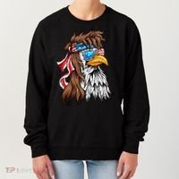 Usa Eagle Us Flag Bandana America National Day Gift Women's Sweatshirt thumb 0
