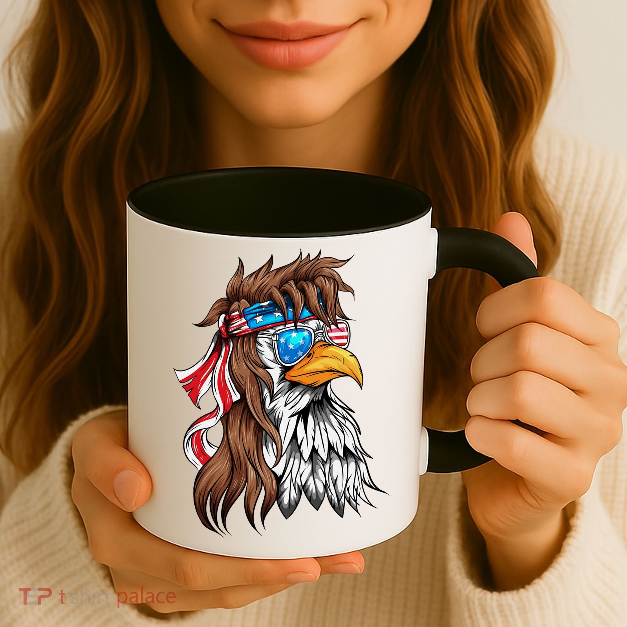 Usa Eagle Us Flag Bandana America National Day Gift Coffee Mug