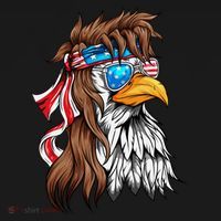 Usa Eagle Us Flag Bandana America National Day Gift Women's Hoodie thumb 2