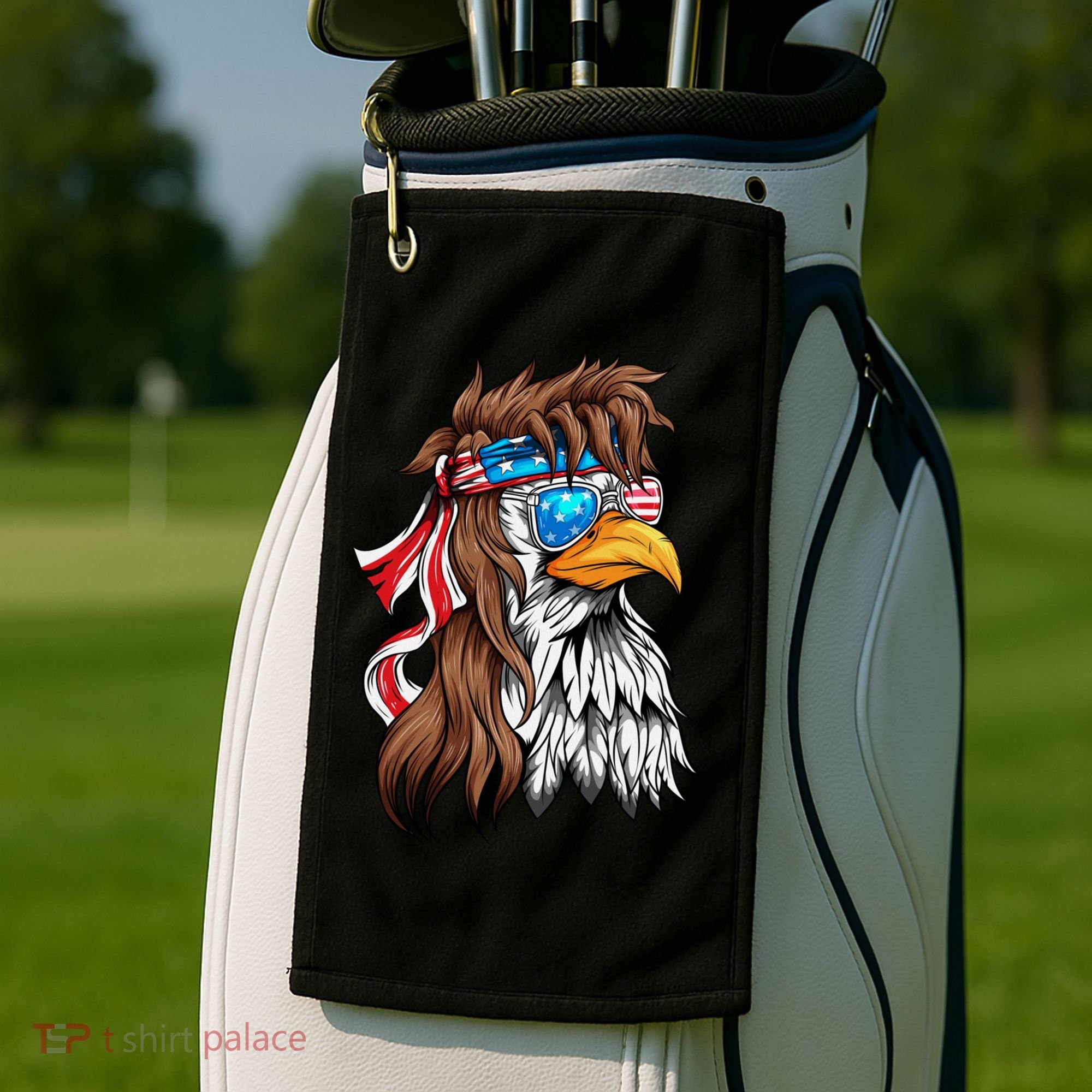 Usa Eagle Us Flag Bandana America National Day Gift Golf Towel