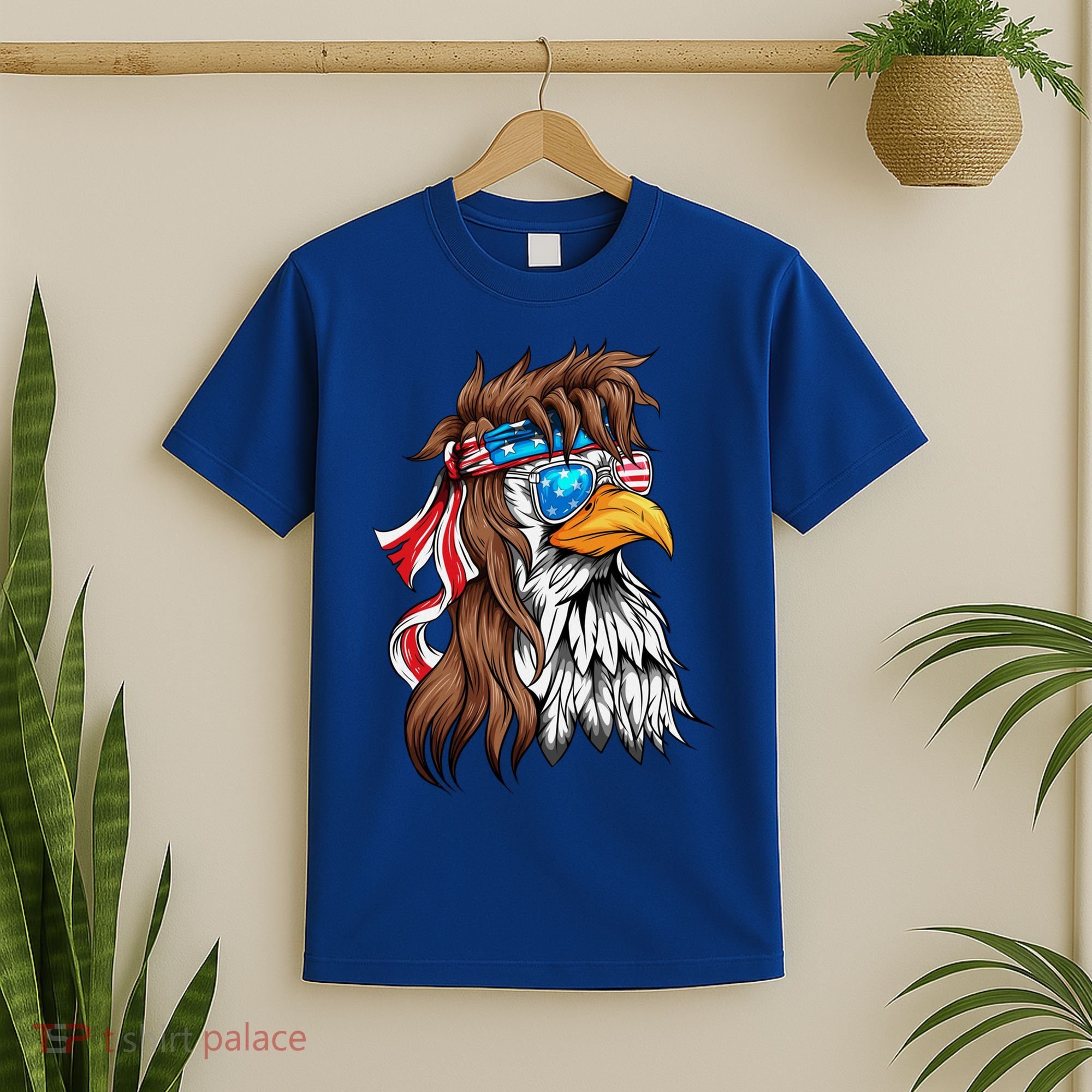 Usa Eagle Us Flag Bandana America National Day Gift T-Shirt